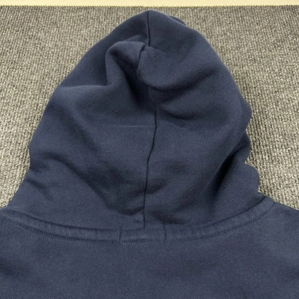 Polo Ralph Lauren Men's 4XB Full Zip Hoodie Sweater Blue Heavyweight Yellow Pony
